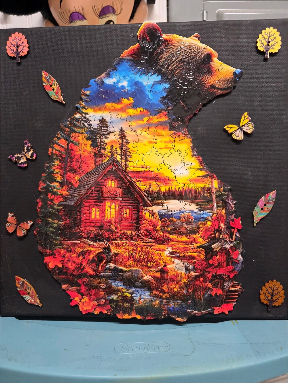 Hand Crafted Wilderness Bear Art